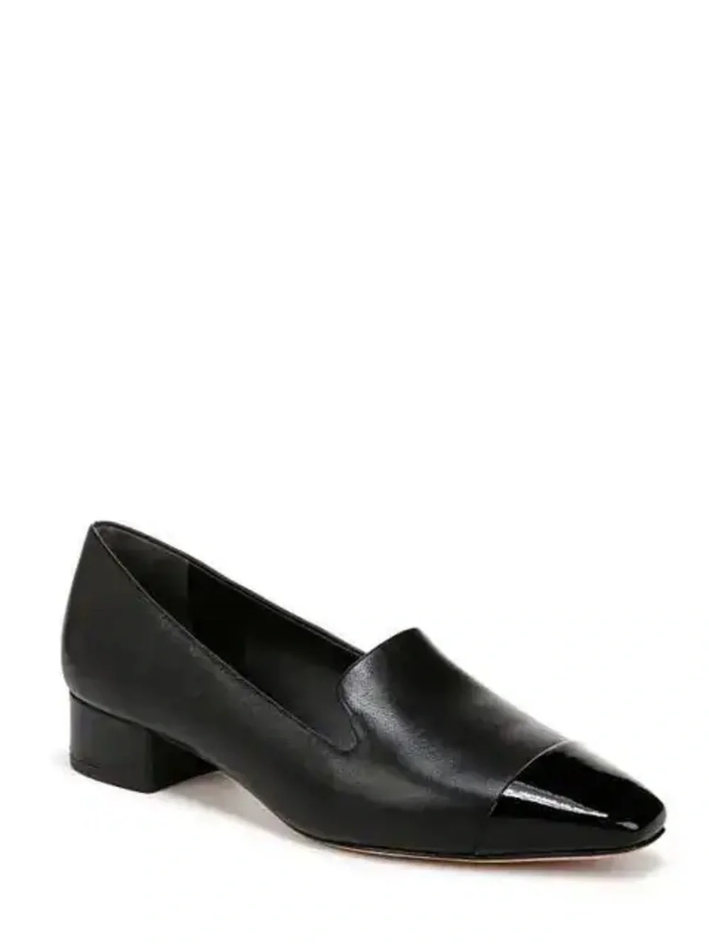 New Veronica Beard Cecile Cap Toe Loafer Black Leather Sz 9.5